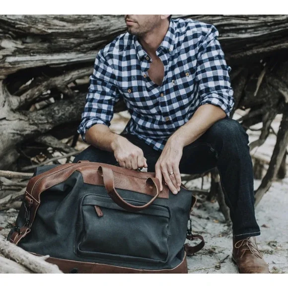 Buffalo Jackson Waxhaw Buffalo Plaid Flannel Shirt Plaid Button Down Mens XL - Picture 14 of 15
